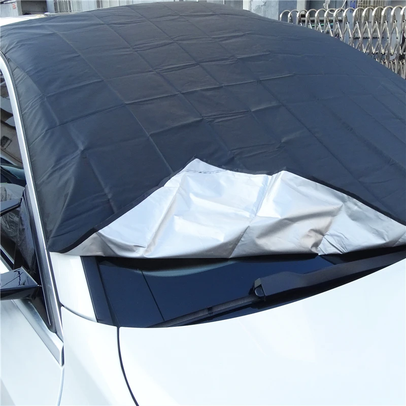 210*120 Cm Car Magnetic Sunshade Cover Car Windshield Snow Sun Shade Waterproof Cover Car Front Windscreen Protector Cover