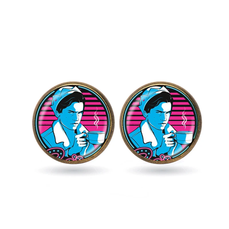 Серьги гвоздики ривердейла сережки кувшины с Южной Стороной логотипом