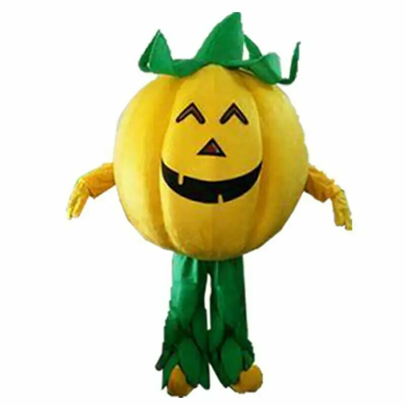 

New Happy Carnival Mascot Halloween Cartoon Yellow Pumpkin Cosplay Performance Costume Adult Use Birthday Advertising Parade Set