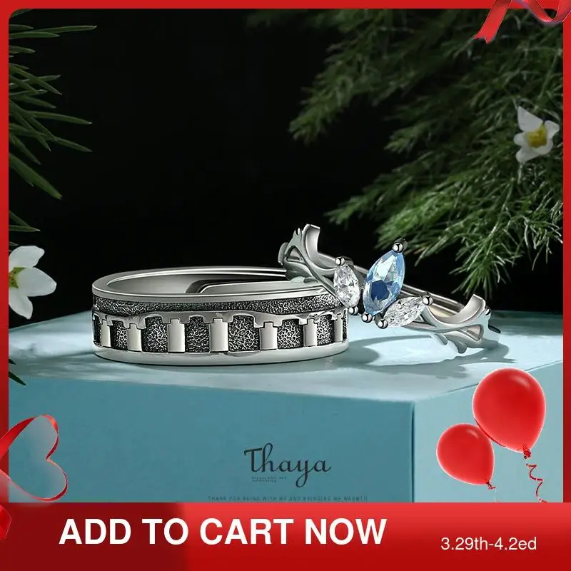 Женское Открытое кольцо Thaya 100% Стерлинговое Серебро S925 пробы изящное ювелирное