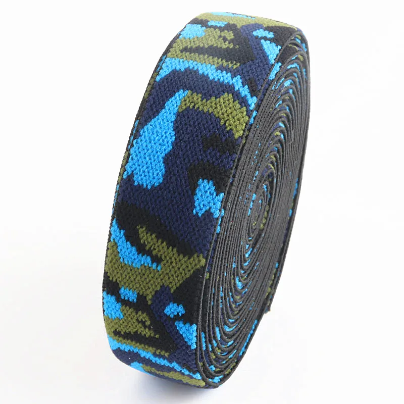 25 мм Камуфляжный узор эластичная лента 2 5 см на талию ремешок для обуви домашний