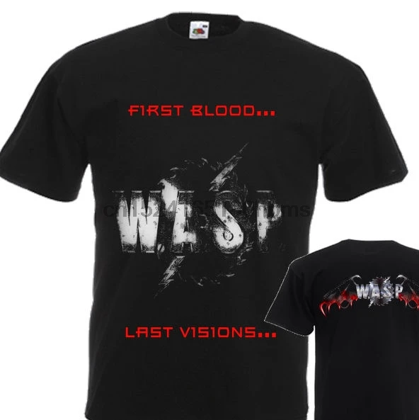 

NEW T-SHIRT WASP First Blood...Last Visions DTG PRINTED TEE- S - 7XL