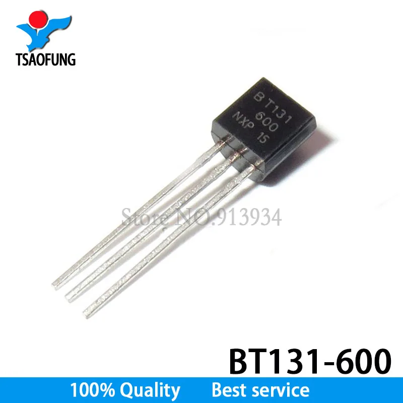 50pcs BT131-600 BT131 1A 600V TO92 Bidirectional thyristor