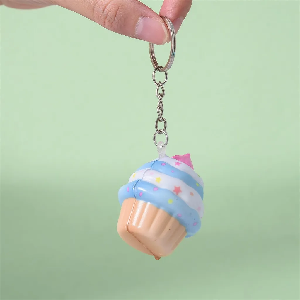Kawaii плюшевый брелок снятие стресса игрушки милый медленно мороженое торт