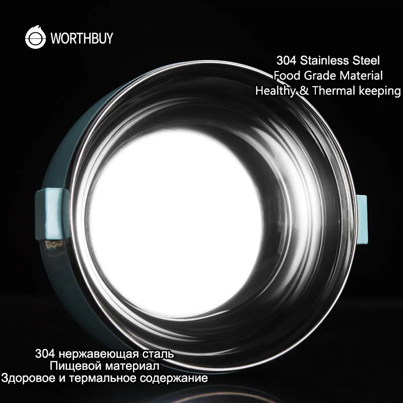 WORTHBUY японская термо Ланч бокс для детей пищевой контейнер из нержавеющей стали