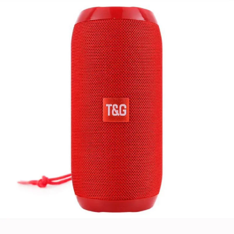 Красный Открытый динамик Поддержка Tf карты Bluetooth беспроводной водонепроницаемый портативный спортивный динамик Колонка громкий динамик FM USB Aux радио - Цвет: Красный