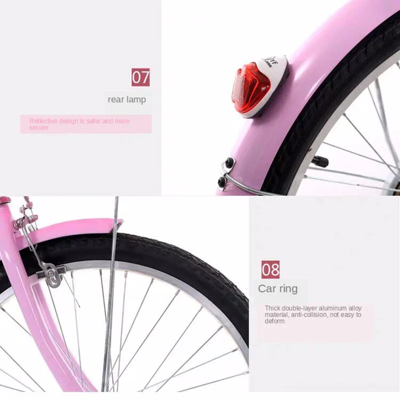 22 дюйма алюминиевый сплав ретро принцесса начальной и средней школы студентов