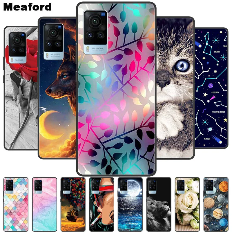 

For vivo X60 Pro Case Fashion Soft Silicone Back Cover For vivo X60Pro V2046 Phone Cases for vivo X60 Pro Plus V2056A Coque