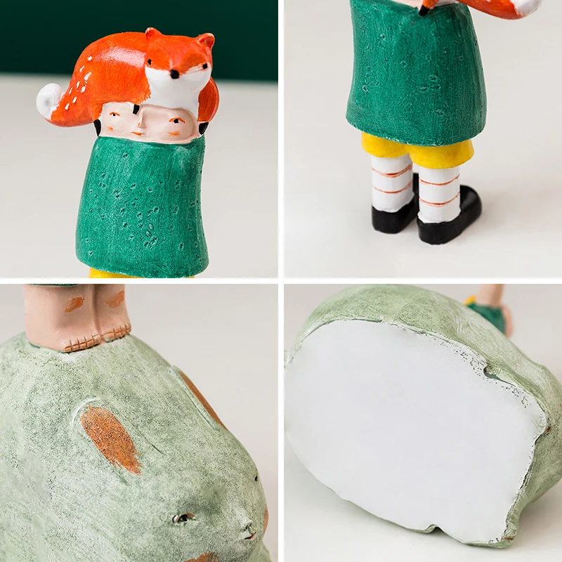 Resin Boy Home Decoration Children's Bedroom Cafe Office Personality Desktop Crafts Ornaments Children Christmas Birthday Gift