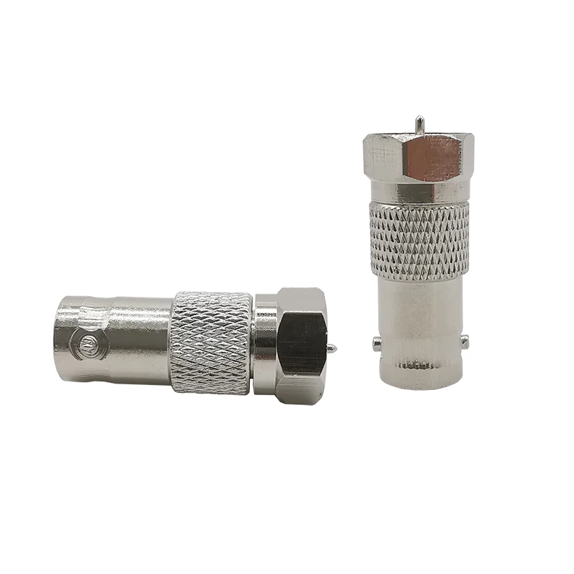 F type штепсельная Вилка для BNC Гнездовой разъем RF коаксиальный адаптер Female to Male F81 (F