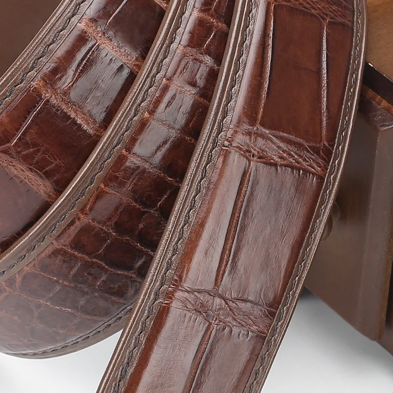 Ремень из натуральной крокодиловой кожи для мужчин и женщин 2023 см