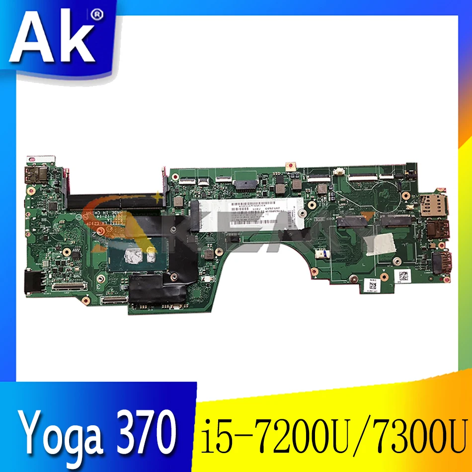 

LA-E291P motherboard for Lenovo ThinkPad Yoga 370 laptop motherboard i5 7200U / 7300U tested 100% working FRU 01HY345 Mainboard