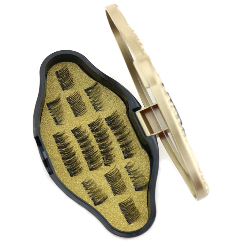 3D Glue-free Magnet False Eyelash Double Three Styles Pairs Of Magnetic Eyelasht | Красота и здоровье
