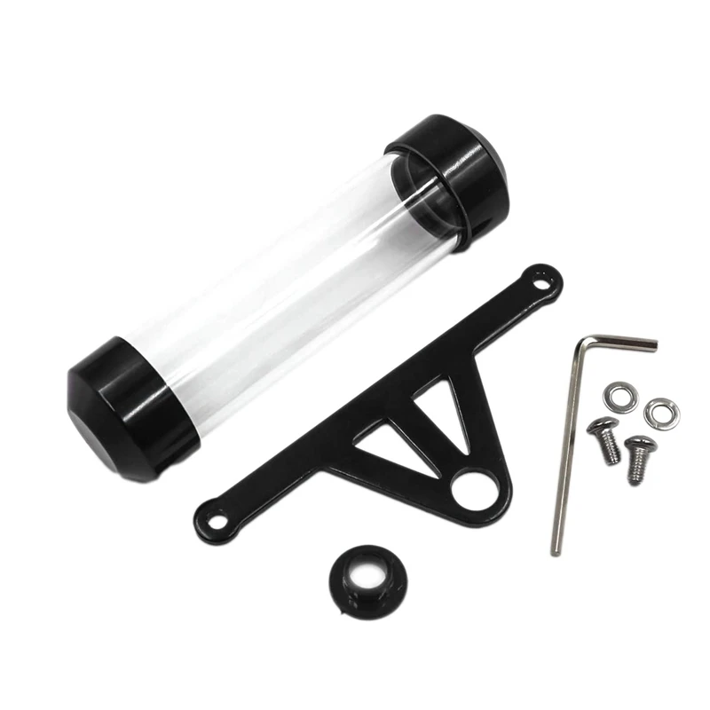 

Universal Modification Ticket Tube Tube Waterproof Tube Tax Safety Tube Cylindrical Bracket (Black)