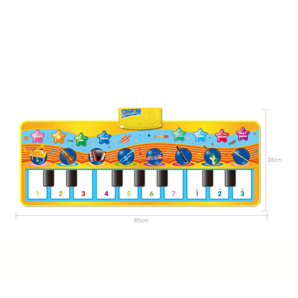 

Multi-function New Touch Play Keyboard Musical Music Singing Gym Carpet Mat Touch Play Keyboard Musical For Kids Baby Gift