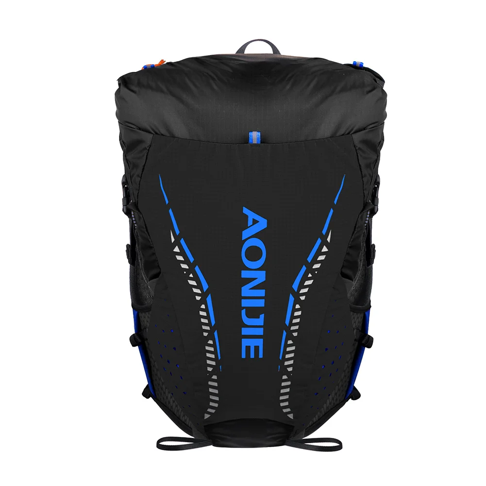 AONIJIE C9104S Newest Black Ultra Vest 18L Hydration Backpack Pack Bag Soft Water Bottle Flask For Trail Running Marathon Race