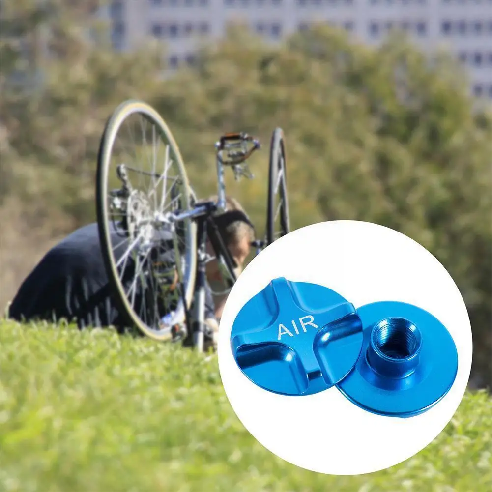 

1pcs Fork Shoulder Air Nozzle Cover Air Fork Shoulder Cap Front Fork Aluminium Cover Shockproof Alloy U8V2