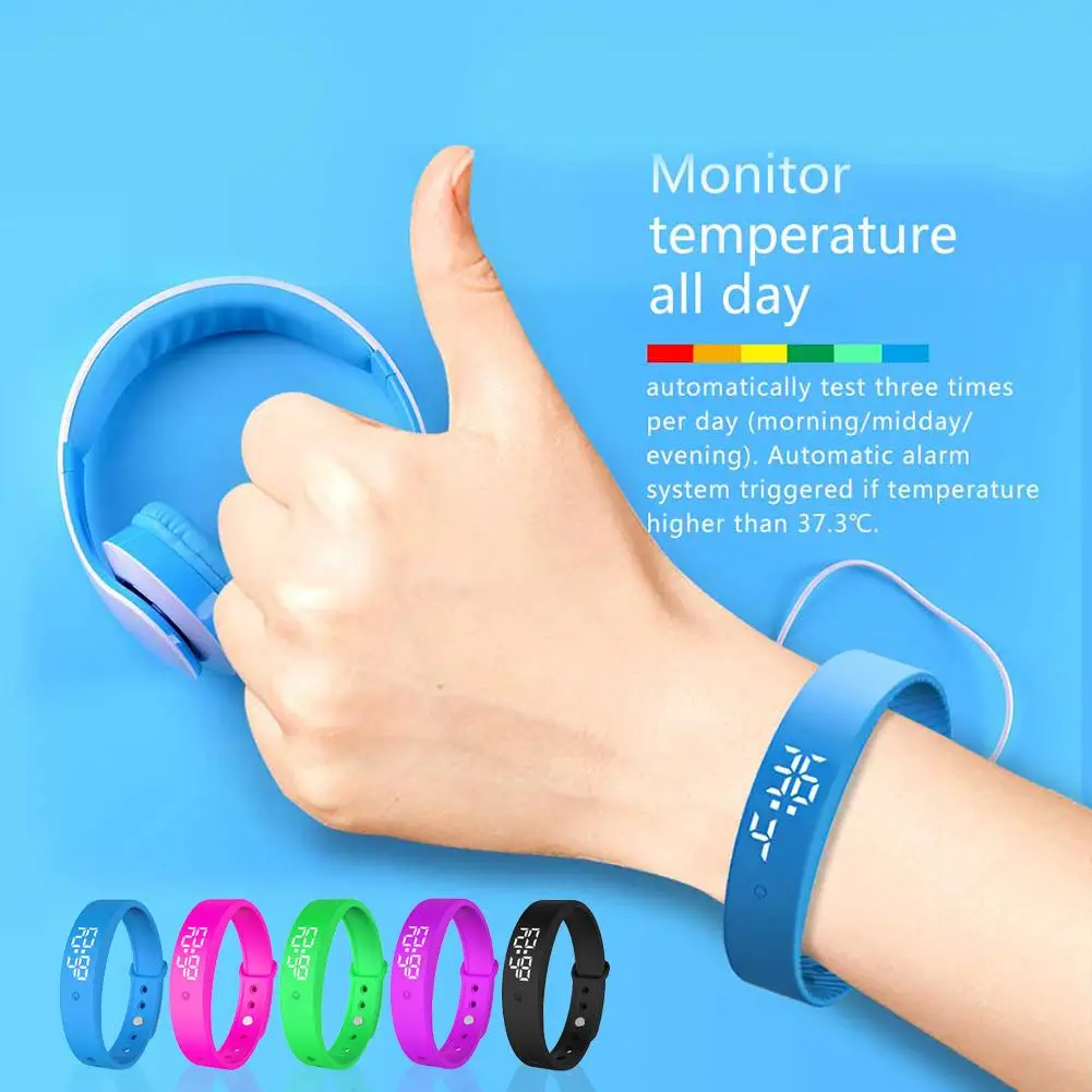 Новый смарт браслет V9 с контролем температуры тела точный дисплей умный