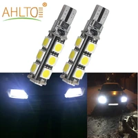 2pcs brake light canbus t10 w5w 5050 13smd car dome reading 12v parking bulb license plate trunk lamp reverse lights turn signal
