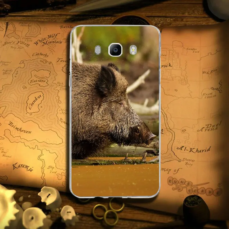 Дикий кабан животного Мягкий ТПУ силиконовый чехол для мобильного телефона samsung