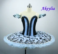adult blue professional ballet tutu pancake classical ballet tutus performance stage competition ballerina stage costumes women