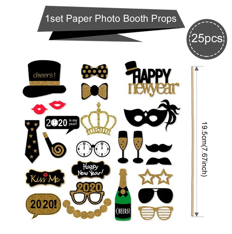 Photo Booth Noel Рождественское украшение для рождественские украшения для дома деревянная подвеска Рождественский Декор рождественские воздушные шары - Цвет: Photo Booth
