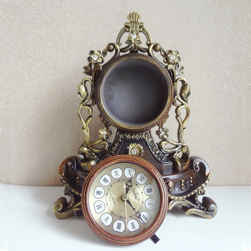 Новая европейская настольные часы роскошные украшения дома смолы гостиной