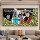 Красочная Монополия Alec, Картина на холсте с богатыми монетами, настенные художественные Плакаты для гостиной, домашний декор