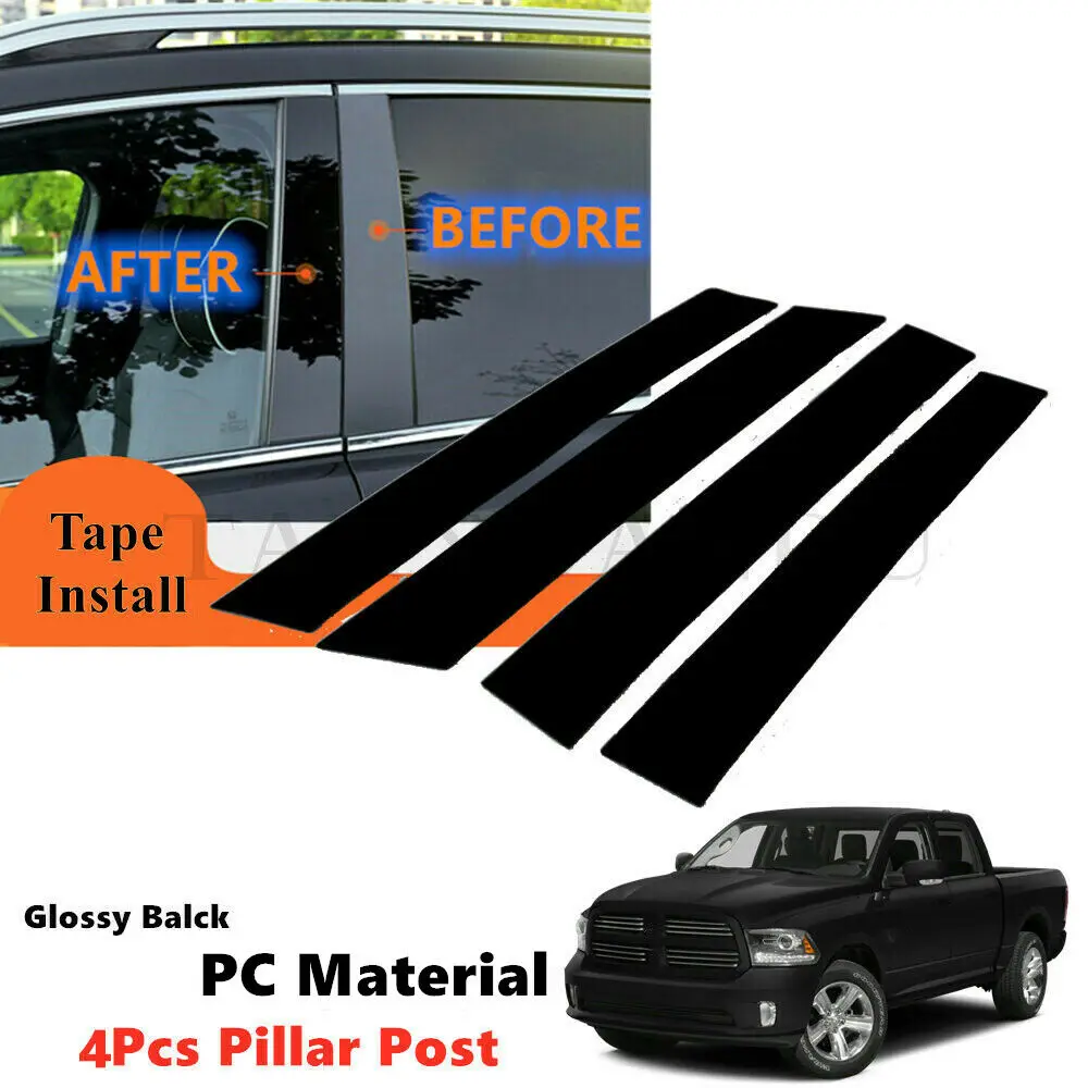 4 шт./комплект накладки для окон и дверей Dodge Ram 1500 2500 3500 2009-2018 | Автомобили