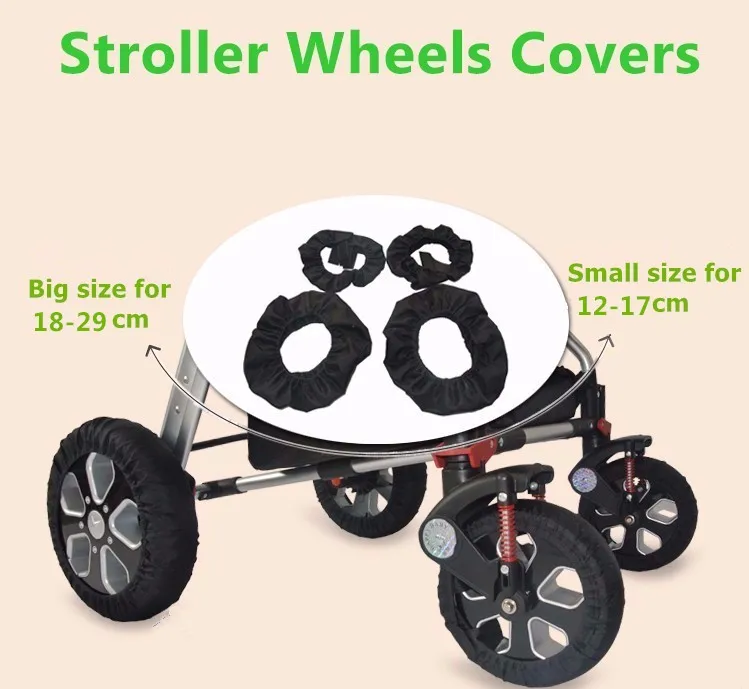 2 Pcs Stroller Accessories Wheels Baby CM 12-29 Poussette Wheelchair Carriage Pram Pushchair for Covers Throne