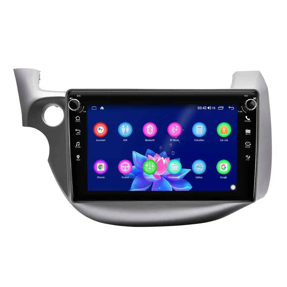 구매 안드로이드 자동차 라디오 플레이어, 4GB RAM GPS 네비게이션 지원, 무선 카플레이/안드로이드 오토/4G 스테레오 BT, 혼다 핏 2008-2013 IPS