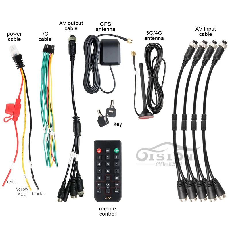 Онлайн SD карта 8 каналов 4G GPS шина видеорегистратор автомобильный Мобильный Dvr 256G