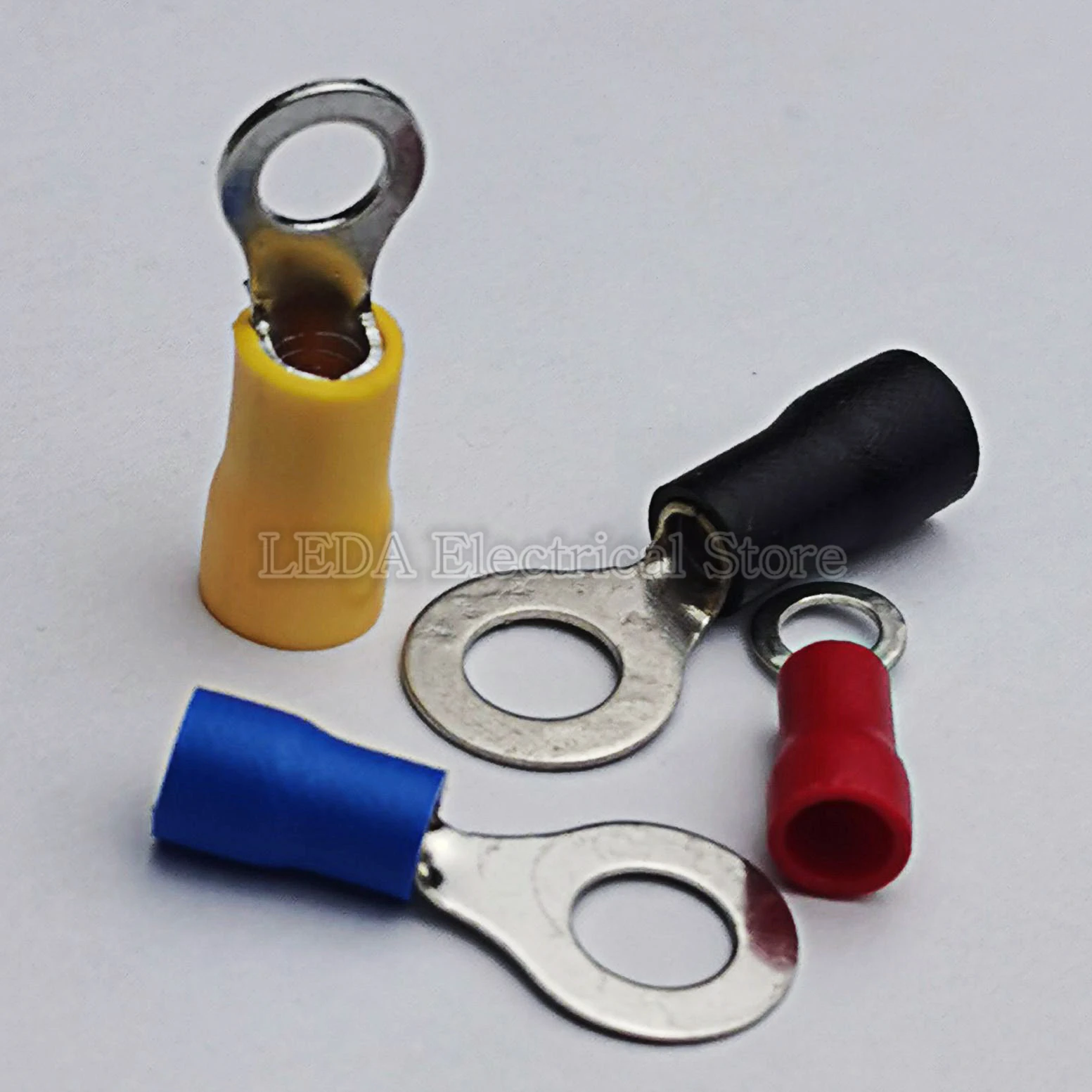 100 шт. RV2 3 5 8 холодный отжим клеммы O Тип круговой предварительно Изолированный