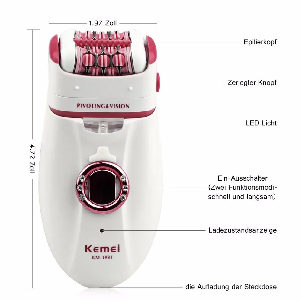 

3in1 Women Epilator electric female face hair removal lady shaver depilation hair remover bikini trimmer depilatory