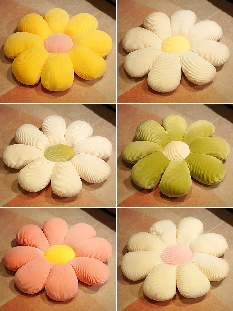 

CY Little Daisy Sunflower Pillow Sleeping Backrest Headboard Cushion Sofa and Bed Pillow