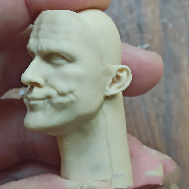 Лидер продаж Мужская скульптура клоуна голова Неокрашенная белый цвет для