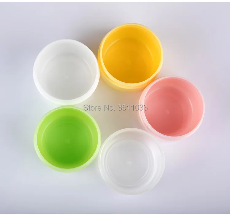 50 мл 100 пластиковая круглая пустая многоразовая Косметическая банка для крема