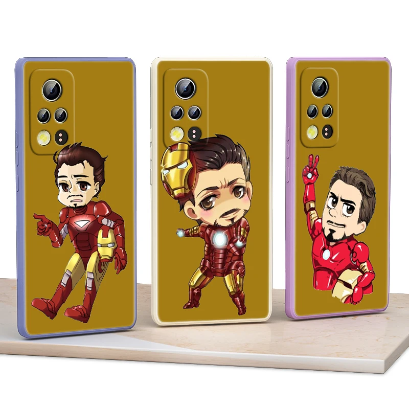 

Avengers Iron Man Marvel Cute For Honor 50 30 20 10X 9X V40 V30 X20 X10 Play 4 3 Pro Lite 5G Liquid Silicone Soft Phone Case