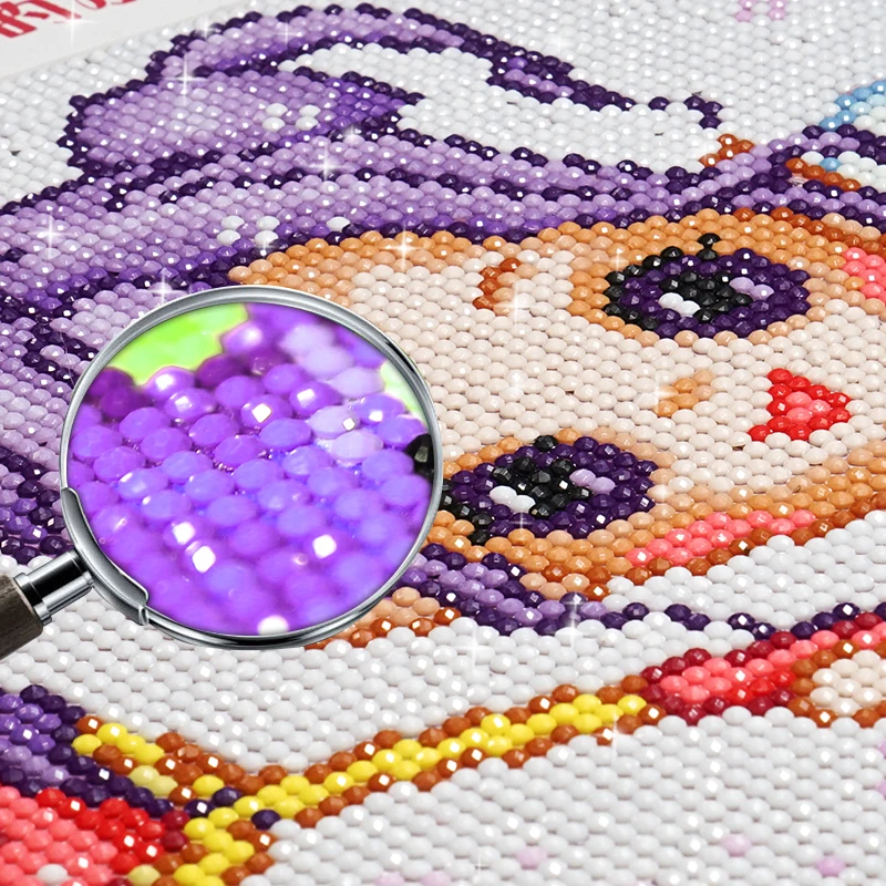 Diy 5d diamond painting Purple flowers peacock animal round mosaic home decoration embroidery pattern handmade | Дом и сад