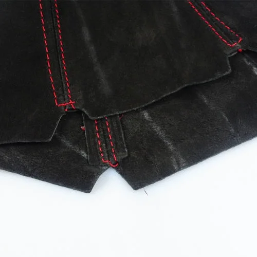 Черный замшевый Кожаный Автомобильный рычаг переключения передач ручной тормоз