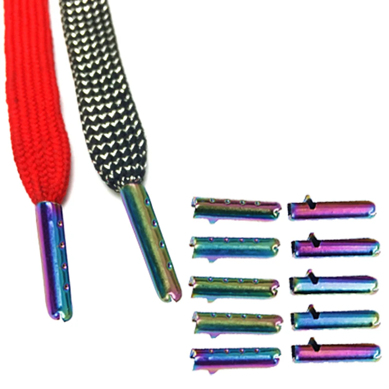 10 шт. наконечники шнурка для обуви Сменная головка пулевые шнурки DIY