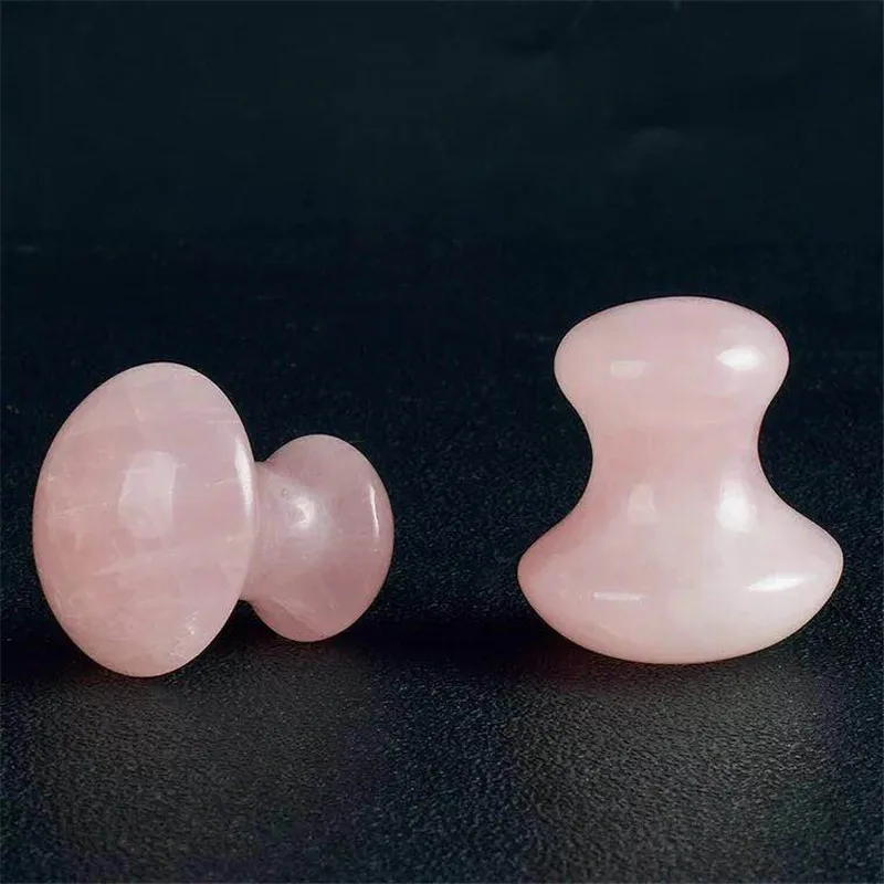 Natural Hand Made Rose Quartz Crystal Mushroom Beauty Roller Body Health Massager Tools | Дом и сад