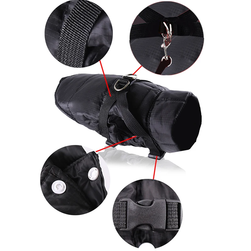 Winter Warm Pet Dog Clothes Outfit Vest Waterproof Jacket Coat French Bulldog Clothing For Small Medium Large Dogs Chihuahua | Дом и сад