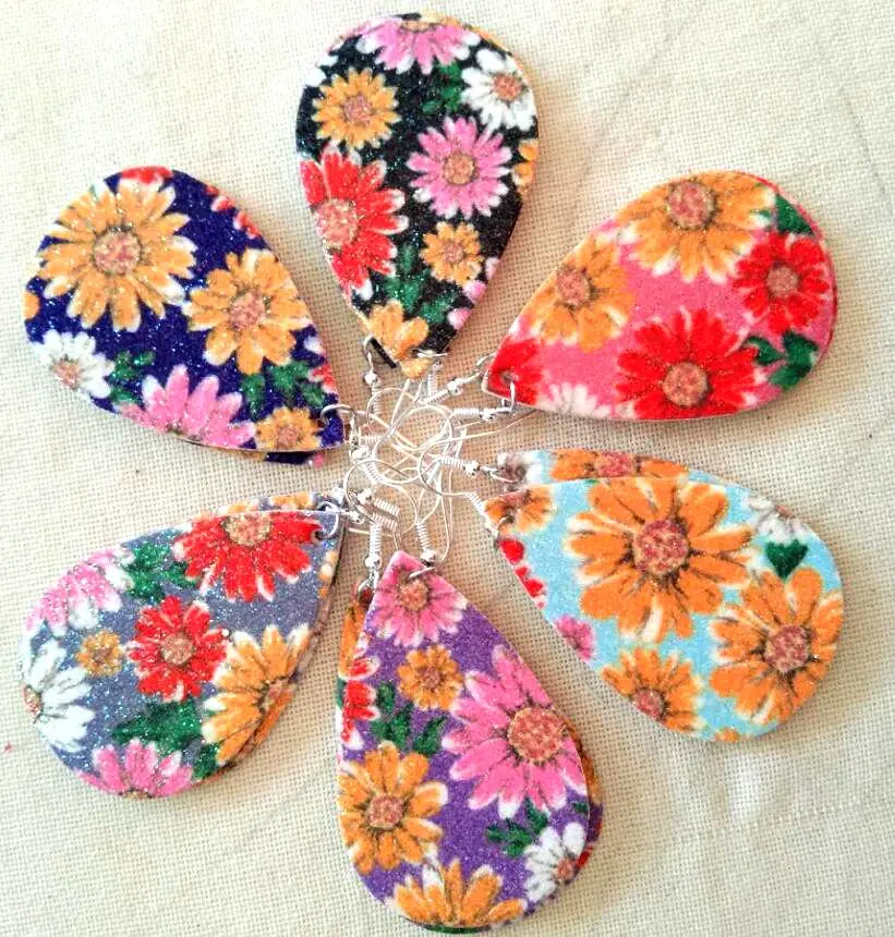 Новые милые яркие цветные простые висячие серьги в виде цветка корейские свежих