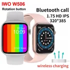 IWO W506 Смарт-часы Беспроводной зарядки ЭКГ сердечного ритма Smartwatch для мужчин женщин вызовов через Bluetooth часы часов PK IWO 13 IWO W26 W46