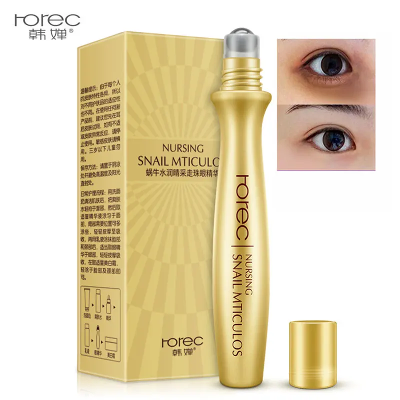 Rorec Snail Eye Serum Remove Dark Circle Anti-Aging Wrinkle Essence Moisturize Hydrating Ease The Fatigue Of Care |