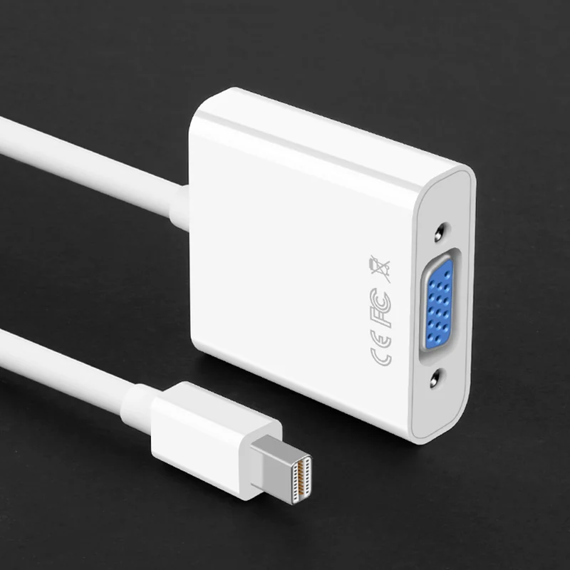 Мини DP к VGA видео адаптер 1080p Thunderbolt DisplayPort кабели для Apple Macbook Pro Air проектор Аудио