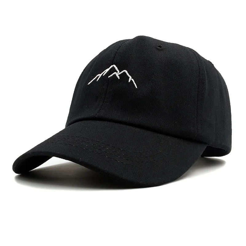 High Quality Popular Style Simple European US Embroidered Mountain Baseball Cap for Men Women Outdoor Sun Protection Hats Bq129