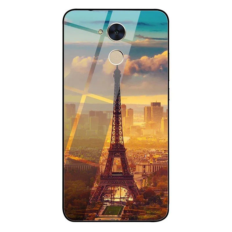 Новый Модный чехол из закаленного стекла для Huawei Honor 6C Pro телефона 9X 9 lite задняя