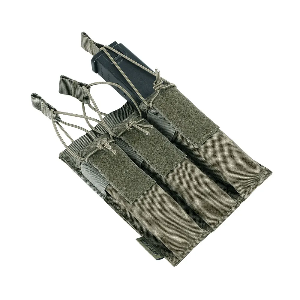 Отлично Элитные бизань Открытый тактический тройной KRISS/MP7 журнал нагрудная установка Охота Военная Molle аксессуары картридж сумки